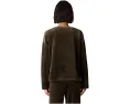 Уютный топ из велюра с бат-горловиной и свободным кроем Eileen Fisher