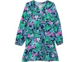 Платье Lilly Pulitzer Mini Alyssa для детей с расклешенным подолом и карманами