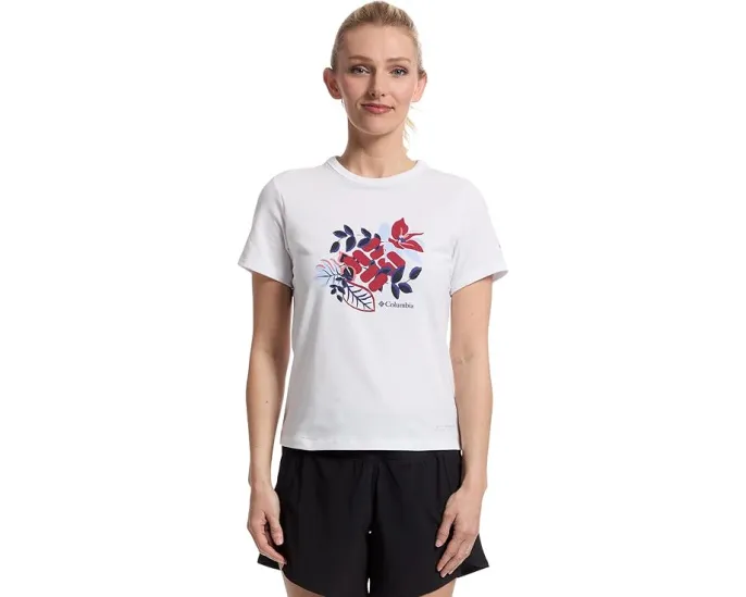 Футболка Columbia Sun Trek Graphic с коротким рукавом и защитой UPF 50