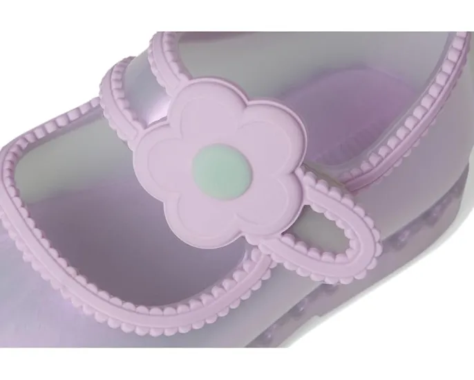 Балетки Hip Ballerina с аппликацией цветка и липучкой Mini Melissa