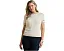 Свитер Lauren Ralph Lauren Plus Size с коротким рукавом и двухцветным дизайном
