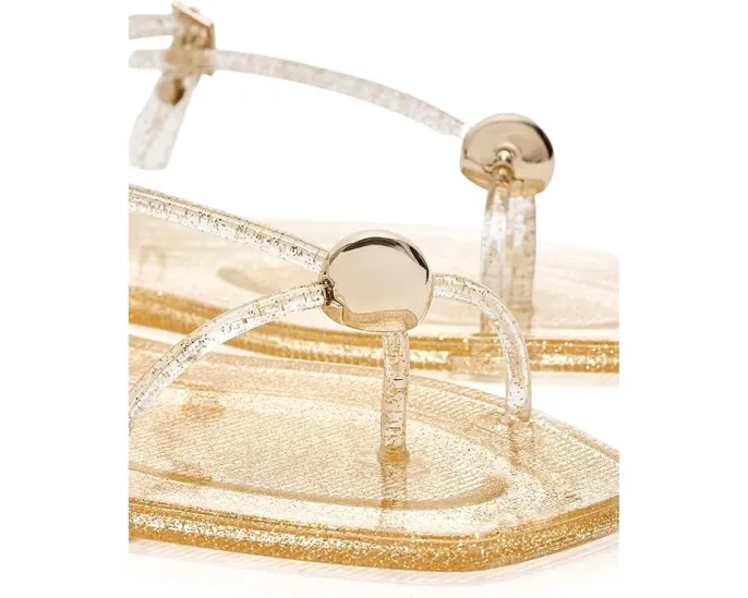 Босоножки Loeffler Randall Dana из блестящего материала с ремешками