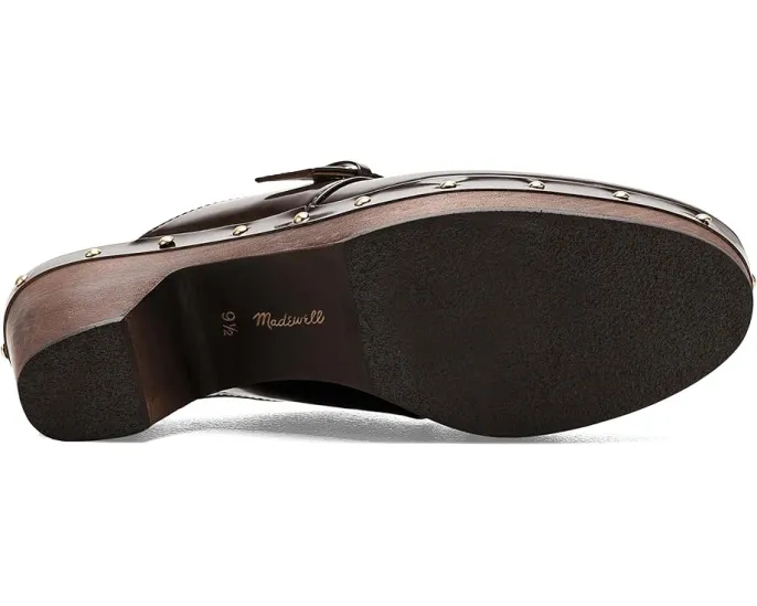 Клоги Madewell Finneas с пряжкой и деревянной платформой