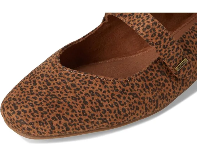 Туфли-лодочки TOMS Bianca из замши с квадратным носком и ремешком