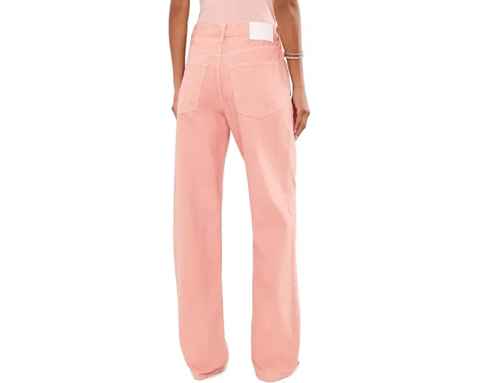 Джинсы Billie Relaxed Straight от AG Jeans в цвете Sulfur Sparkling Rose