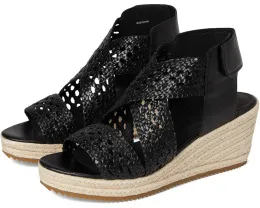 Сандалии Eileen Fisher Willow на танкетке из джута с кожаным верхом