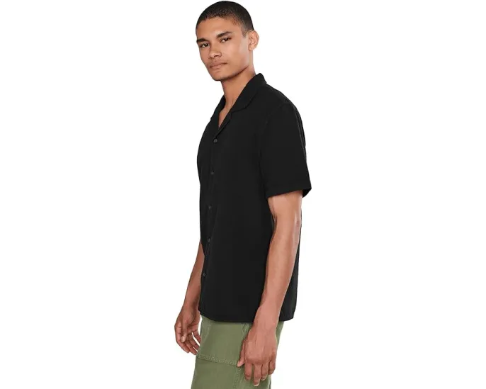 John Varvatos рубашка Dan с коротким рукавом и отложным воротником