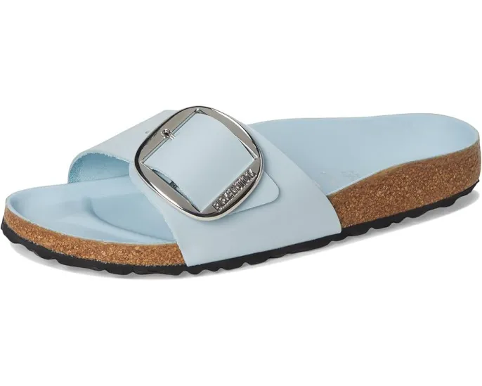 Сандалии Birkenstock Madrid Big Buckle с открытым носком и пробковой стелькой