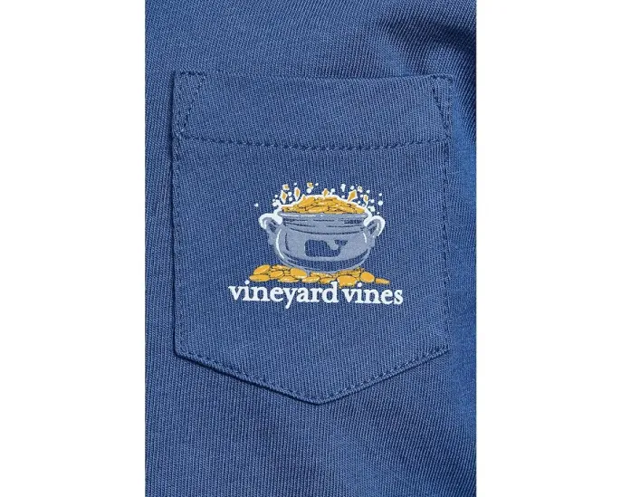Детская футболка Vineyard Vines с длинным рукавом и принтом ко Дню Святого Патрика