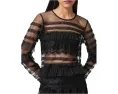 Топ Arlea Tulle от AllSaints с кружевной отделкой