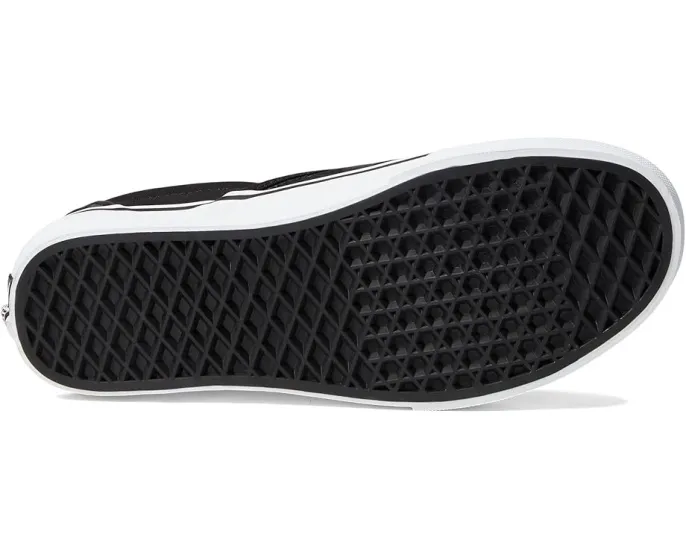 Классические слипоны Vans в клетку с текстильной стелькой и резиновой подошвой