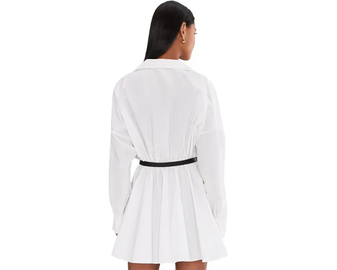 Платье-мини Norma Kamali Super Oversized Boyfriend с расклешенным подолом