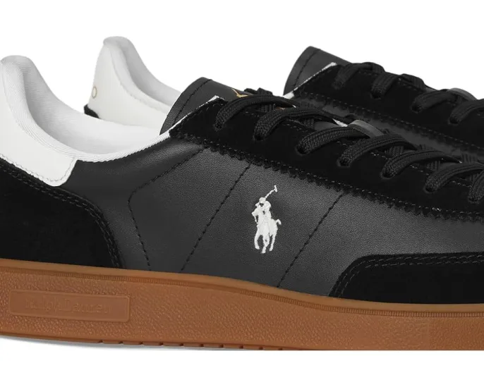 Polo Ralph Lauren Bedford кроссовки из кожи и замши с дышащей подкладкой