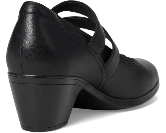 Туфли Clarks Emily 2 Janna с удобным каблуком и двойным ремешком