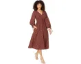 Madewell платье миди Arianne с принтом и длинным рукавом