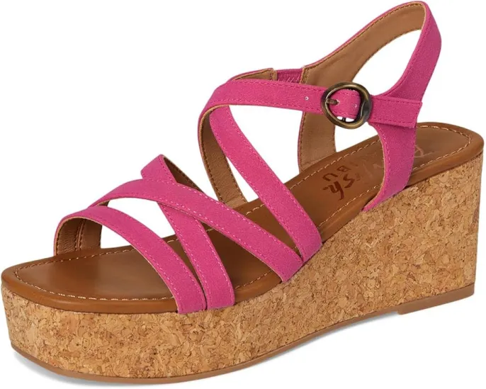 Босоножки Blowfish Malibu Aurora на платформе с ремешками и пробковым клином