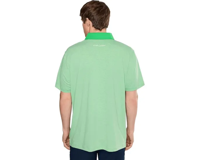 Поло Oscar Polo с контрастным воротником и планкой на четверть пуговицы Black Clover