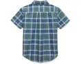 Polo Ralph Lauren рубашка Plaid Cotton Oxford хлопковая с коротким рукавом синяя