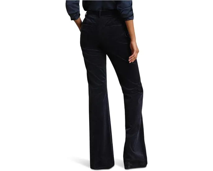 Брюки с высокой посадкой и расклешенным низом из вельвета Lauren Ralph Lauren