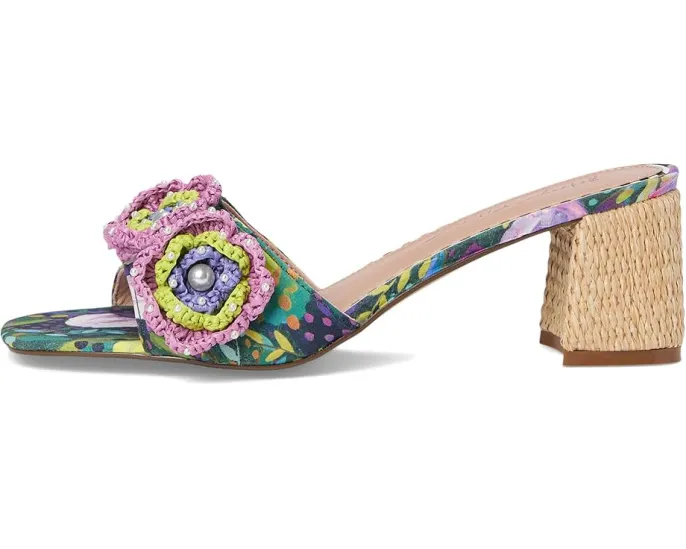 Blue by Betsey Johnson сандалии Dietrich с цветочным декором на квадратном каблуке