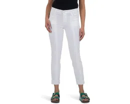 Джинсы KUT from the Kloth Amy Crop с прямыми штанинами и рельефными швами