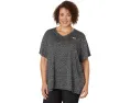 Under Armour Plus Size Tech Short Sleeve V-Neck Twist футболка с V-образным вырезом