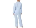 Lauren Ralph Lauren Cotton Woven Long Sleeve Notch Collar PJ Set пижамный набор из хлопка с длинным рукавом