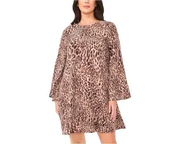 Миди-платье с расклешенными рукавами и силуэтом трапеция от Vince Camuto