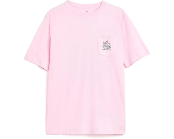 Футболка Vineyard Vines Edgartown Stripe Flag Surfer с коротким рукавом