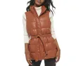 Levi's жилет Vegan Leather Puffer из веганской кожи с поясом
