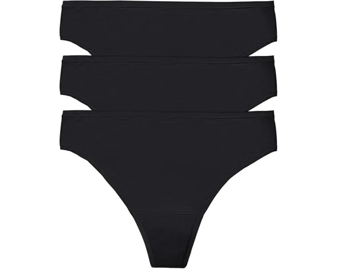 Трусики-стринги Bliss Bare Cotton 3 шт из дышащего хлопка пима