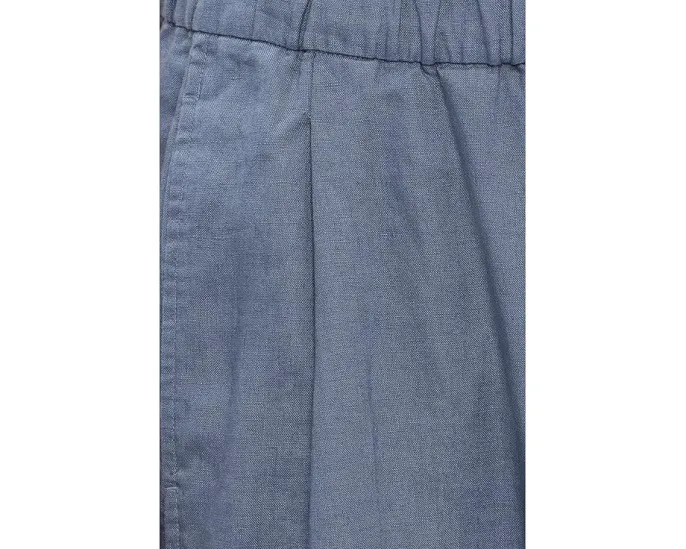 Брюки Eileen Fisher из органического льна с плиссировкой и фонарным силуэтом