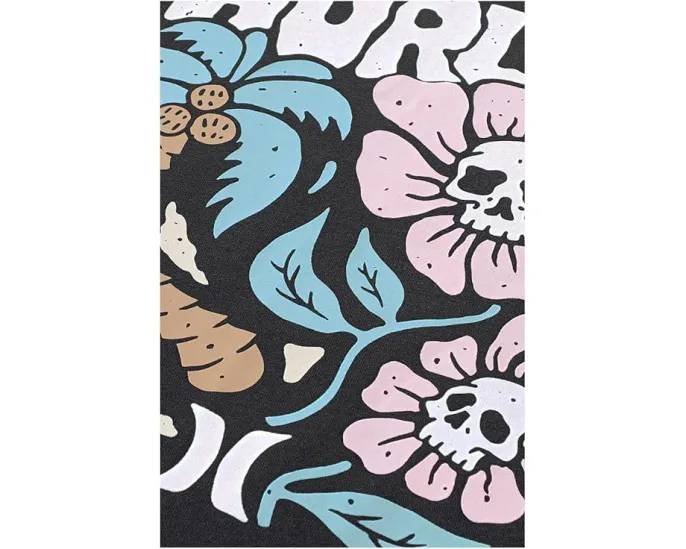 Футболка Hurley Kids Flower Skel с уникальным графическим принтом