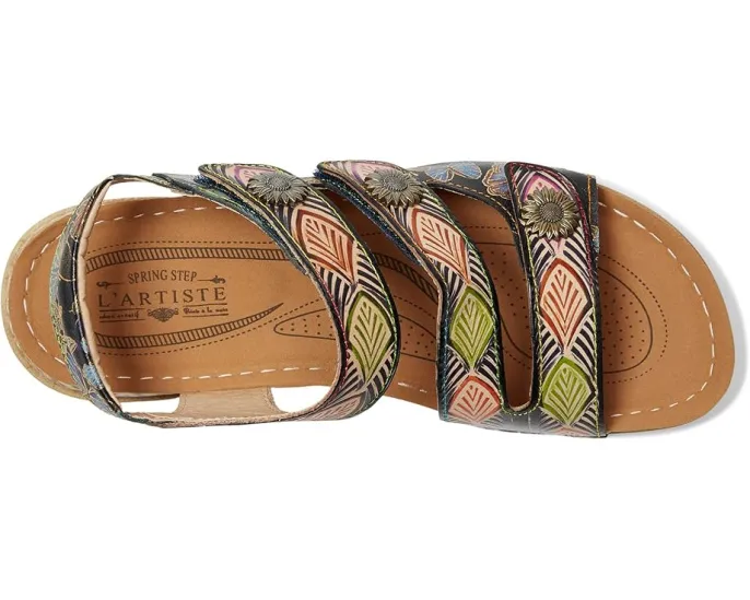 L'Artiste by Spring Step Сандалии Versa с тремя ремешками и металлическими акцентами