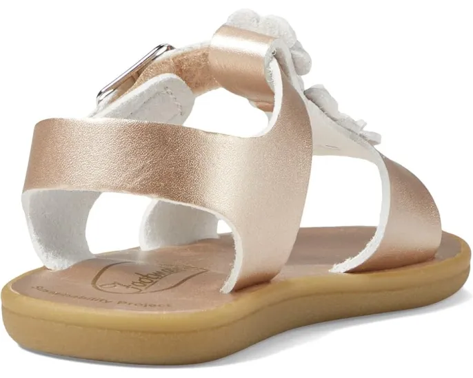 Детские сандалии FootMates Eco-Jasmine с цветочным принтом и регулируемой пряжкой