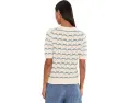 Джемпер Lilla P Short Sleeve Multistitch Pullover Sweater с коротким рукавом