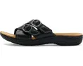 Сандалии Laurieann Opal Clarks из кожи с регулируемыми пряжками и мягкой амортизацией