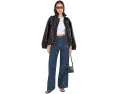 DAZE Wanderer Mid-Rise Palazzo джинсы с широкими брюками Glimmer