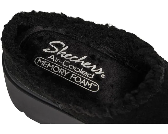 Мюли SKECHERS Cozy City на платформе с меховой подкладкой Sherpa и памятью формы