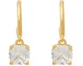 Серьги-конго Kate Spade New York 6mm Square Huggies с цирконием