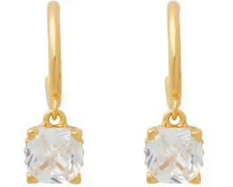 Серьги-конго Kate Spade New York 6mm Square Huggies с цирконием