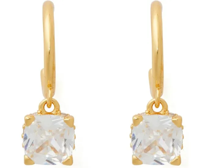 Серьги-конго Kate Spade New York 6mm Square Huggies с цирконием
