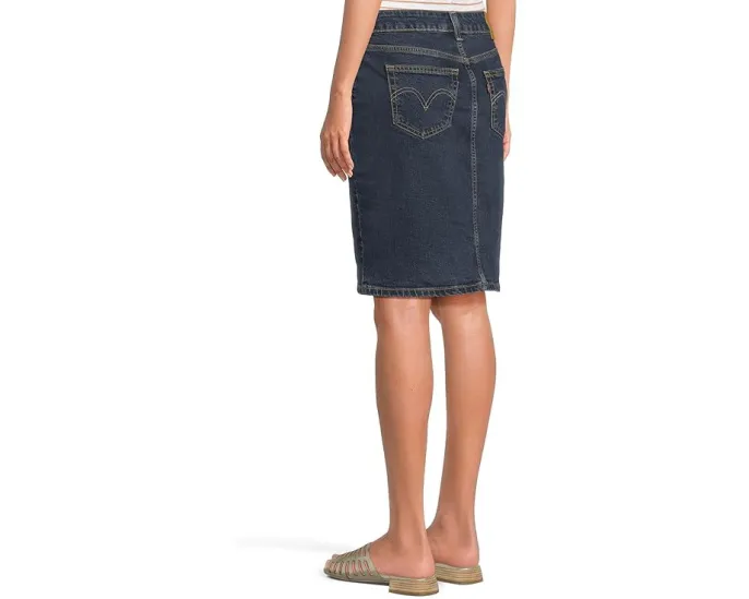 Джинсовая юбка миди Levi's® Premium Low с низкой посадкой