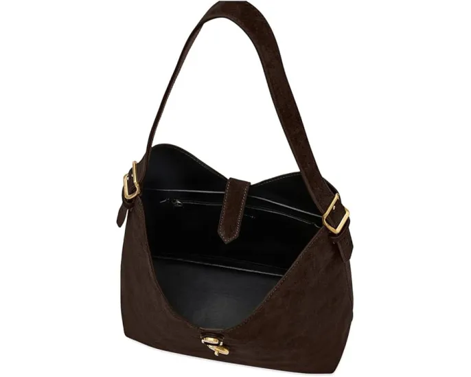 Мини-сумка Rebecca Minkoff Megan Hobo из натуральной кожи на плечо