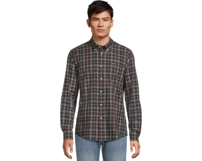 Рубашка Barbour Wetheram Tailored Tartan в клетку с классическим кроем