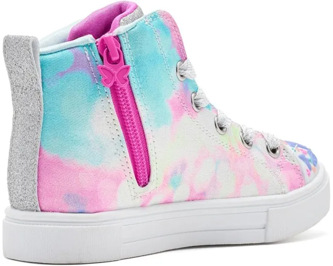 Детские кроссовки SKECHERS KIDS Twinkle Sparks с подсветкой и аппликациями