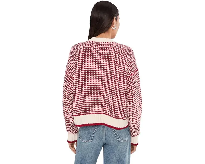 Свитер Madewell Joanna Textured Stitch Cotton Pullover с рельефной вязкой