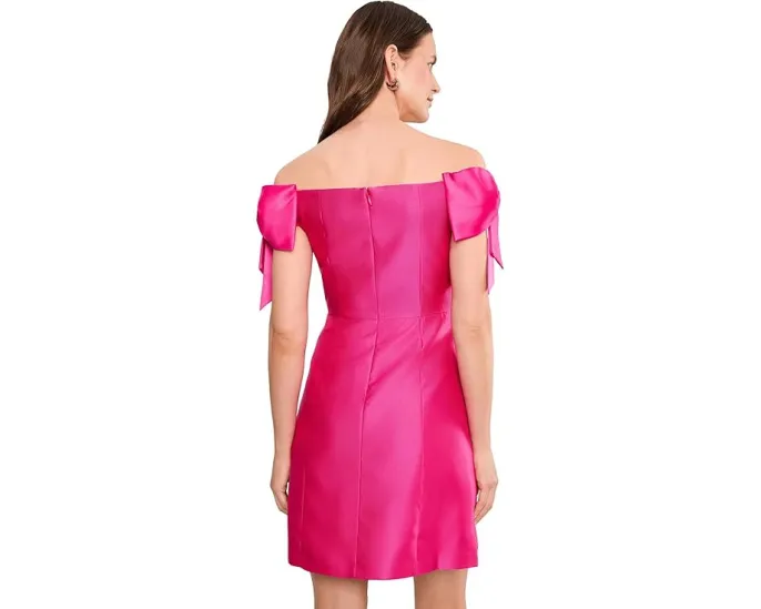 Короткое платье Adrianna Papell с вырезом лодочка и рукавами