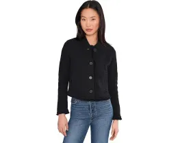 Куртка-бомбер NIC+ZOE Petite из смесового трикотажа с отделкой бахромой