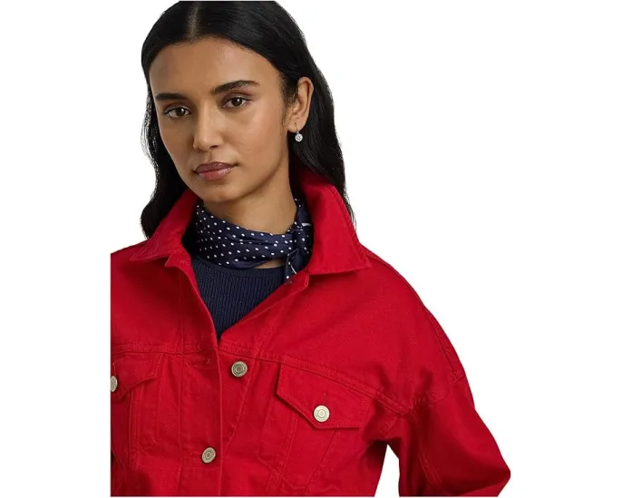 Джинсовая косуха Lauren Ralph Lauren клиновидного силуэта в стиле trucker